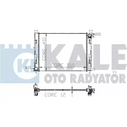 Радиатор охлаждения двигателя KALE OTO RADYATOR K FQTJ 3138905 305900 G47NXGN изображение 0
