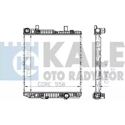 Радиатор охлаждения двигателя KALE OTO RADYATOR N 91EUA 310400 S0XF1TR 3138909