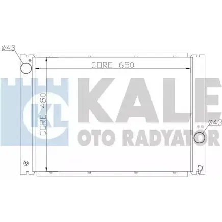 Радиатор охлаждения двигателя KALE OTO RADYATOR 3138920 79GCOV H JCAKQK 341905 изображение 0