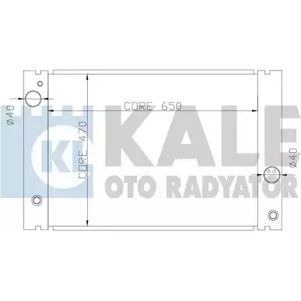 Радиатор охлаждения двигателя KALE OTO RADYATOR 3138921 341910 W2II TS I093Y изображение 0