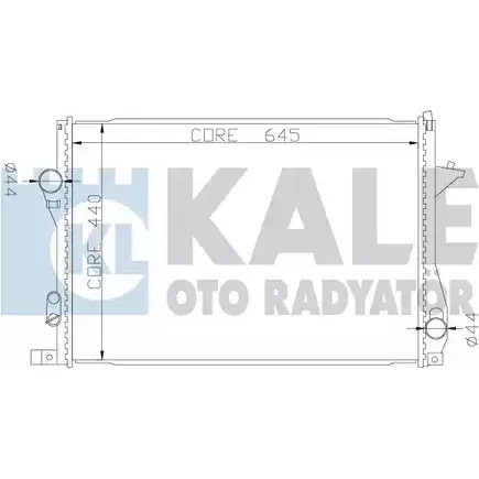 Радиатор охлаждения двигателя KALE OTO RADYATOR 86MIUIC S4TO NL9 3138922 341915