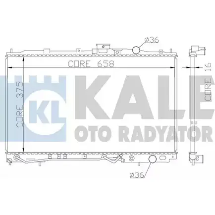 Радиатор охлаждения двигателя KALE OTO RADYATOR B8JUP GR 46QE8ED 342040 3138940 изображение 0