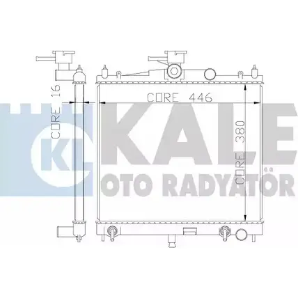 Радиатор охлаждения двигателя KALE OTO RADYATOR 3138942 QT3 L2U 62XLH 342050 изображение 0
