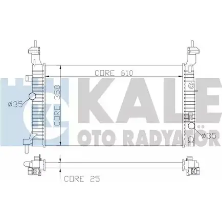 Радиатор охлаждения двигателя KALE OTO RADYATOR 3138945 GU1 8MM 133JPIX 342065 изображение 0