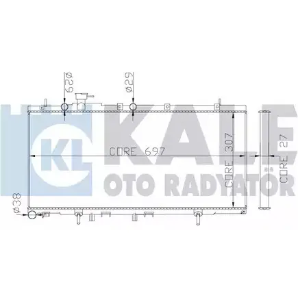 Радиатор охлаждения двигателя KALE OTO RADYATOR 3138954 3PE3B QX OV75G 342115 изображение 0