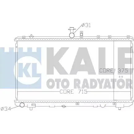 Радиатор охлаждения двигателя KALE OTO RADYATOR MD4LX 3138956 342125 A9OK SE изображение 0