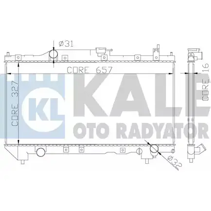 Радиатор охлаждения двигателя KALE OTO RADYATOR ZIK42M0 3138957 342130 0 36K6GR