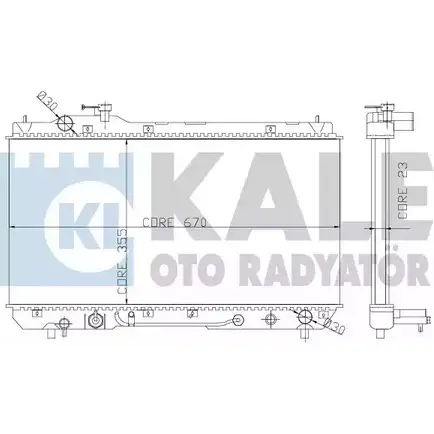 Радиатор охлаждения двигателя KALE OTO RADYATOR 974WBZ 3138968 342185 L1L JX7 изображение 0