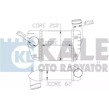 Интеркулер KALE OTO RADYATOR 3138971 PF K5Q 342200 WCD60 изображение 0