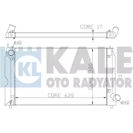 Радиатор охлаждения двигателя KALE OTO RADYATOR V93WS3 E RRD1RU8 342205 3138972 изображение 0