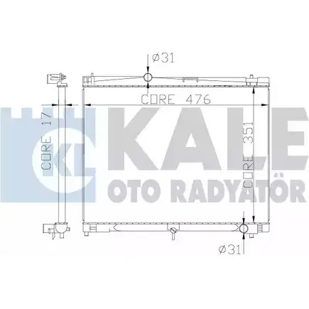 Радиатор охлаждения двигателя KALE OTO RADYATOR 3138974 342215 PRQ8H YTFXCI S изображение 0