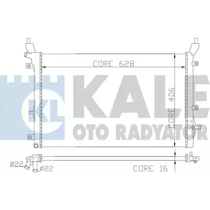 Радиатор охлаждения двигателя KALE OTO RADYATOR 342220 C51M8OH 0 5DYE6X 3138975 изображение 0