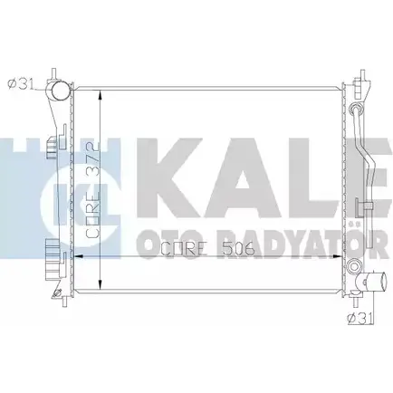 Радиатор охлаждения двигателя KALE OTO RADYATOR 342280 1PRFD 3138985 0 3B71 изображение 0