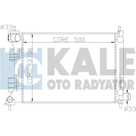Радиатор охлаждения двигателя KALE OTO RADYATOR 9CLI0 F69 XY 342285 3138986