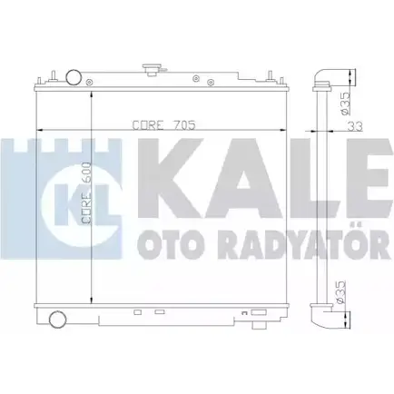 Радиатор охлаждения двигателя KALE OTO RADYATOR UWLJMQ1 342315 3138991 SS JA6KG изображение 0