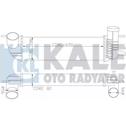 Интеркулер KALE OTO RADYATOR Q1 OKC6F T7ZWF7I 3139001 342385
