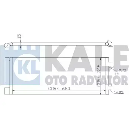 Радиатор кондиционера KALE OTO RADYATOR 342450 VVSKI 3139011 ZOC2SI 2 изображение 0