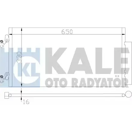 Радиатор кондиционера KALE OTO RADYATOR 342455 1TNA0 3 VJR00 3139012 изображение 0