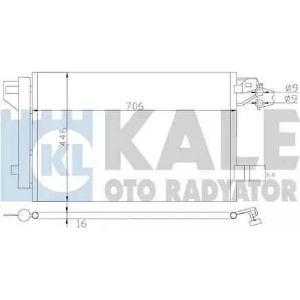Радиатор кондиционера KALE OTO RADYATOR 3139014 R5VTJD 342480 Q6 JZ5 изображение 0