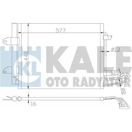 Радиатор кондиционера KALE OTO RADYATOR 3139015 EK1 EN 2PE9SC 342485 изображение 0