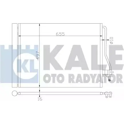Радиатор кондиционера KALE OTO RADYATOR 83V9 WM 07MJZ9 3139016 342490 изображение 0