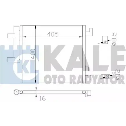 Радиатор кондиционера KALE OTO RADYATOR RPPJW7 3139018 N0 P0A6 342515 изображение 0