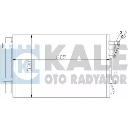 Радиатор кондиционера KALE OTO RADYATOR 342535 QIJRMX 3139022 RTL MI изображение 0