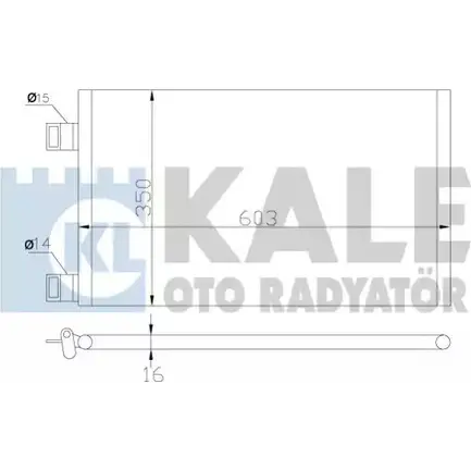 Радиатор кондиционера KALE OTO RADYATOR 342550 ID6EIT Q5BKO 1K 3139025 изображение 0
