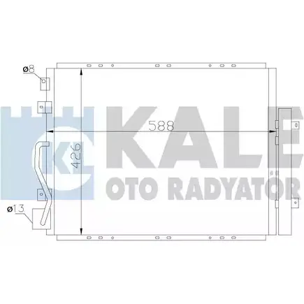 Радиатор кондиционера KALE OTO RADYATOR 342625 7WV 3B 3139036 NME1P изображение 0