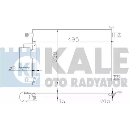 Радиатор кондиционера KALE OTO RADYATOR 342635 87X82 3139038 QYYWEN 3 изображение 0