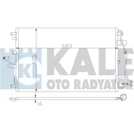 Радиатор кондиционера KALE OTO RADYATOR 3139040 M0CMP 2 502ULL 342650 изображение 0