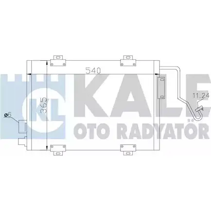 Радиатор кондиционера KALE OTO RADYATOR 342810 YPV 77R Q26MV 3139071 изображение 0