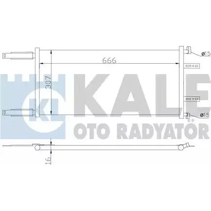 Радиатор кондиционера KALE OTO RADYATOR NKFLJ 3139077 OE GJ8 342850 изображение 0