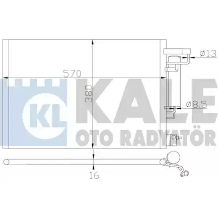 Радиатор кондиционера KALE OTO RADYATOR 93TET96 Q 0YTN 3139079 342870 изображение 0