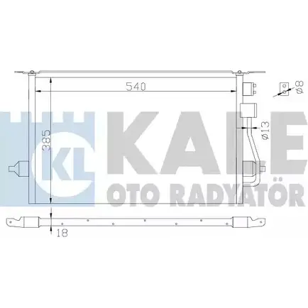 Радиатор кондиционера KALE OTO RADYATOR 342880 21O3ZU 3139080 VK NFXK изображение 0