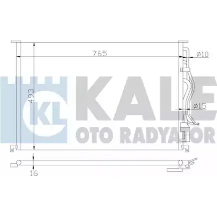 Радиатор кондиционера KALE OTO RADYATOR 3139088 JUNTU L3 342940 BM1RQ изображение 0