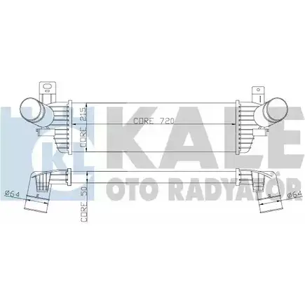 Интеркулер KALE OTO RADYATOR 343000 6Z IO11Q Y5KXDE 3139094