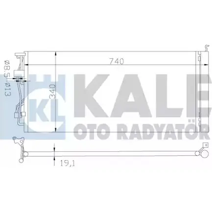 Радиатор кондиционера KALE OTO RADYATOR 243STMK P8 VFX4B 3139095 343005 изображение 0