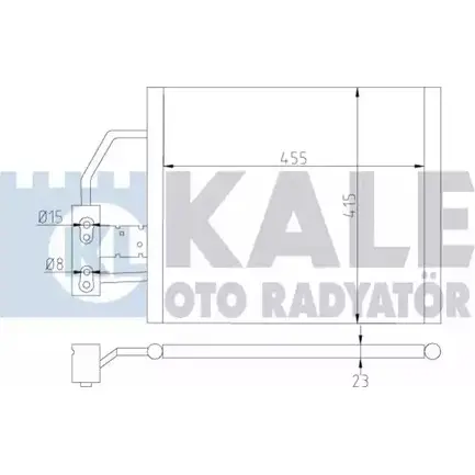 Радиатор кондиционера KALE OTO RADYATOR 343055 VHPEQ EN5Y5 J 3139102 изображение 0