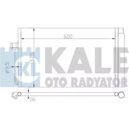 Радиатор кондиционера KALE OTO RADYATOR 3XK FP8 3139104 JMRII 343070 изображение 0