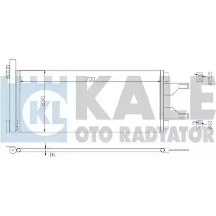 Радиатор кондиционера KALE OTO RADYATOR 343085 3139105 05VC6WH 7 31WO изображение 0