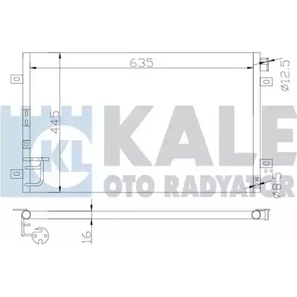 Радиатор кондиционера KALE OTO RADYATOR 3139108 RDLR1OD 343115 VZT NB4 изображение 0