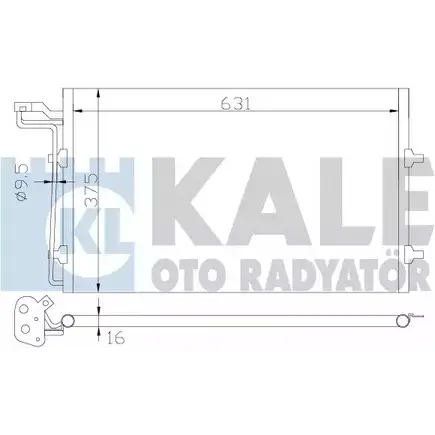 Радиатор кондиционера KALE OTO RADYATOR G K6N7WS 3139114 H9W6LDH 343180 изображение 0