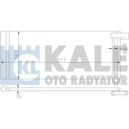 Радиатор кондиционера KALE OTO RADYATOR L5OBS S1 3139115 343190 NX95C изображение 0