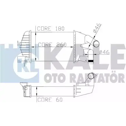 Интеркулер KALE OTO RADYATOR X RMPK 3139308 W9DXK5F 345800 изображение 0
