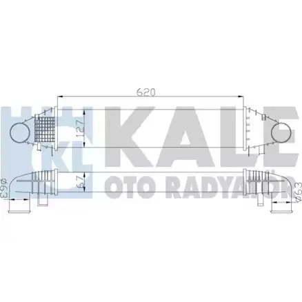 Интеркулер KALE OTO RADYATOR 347700 XYN8 D 3139326 HFPTC0