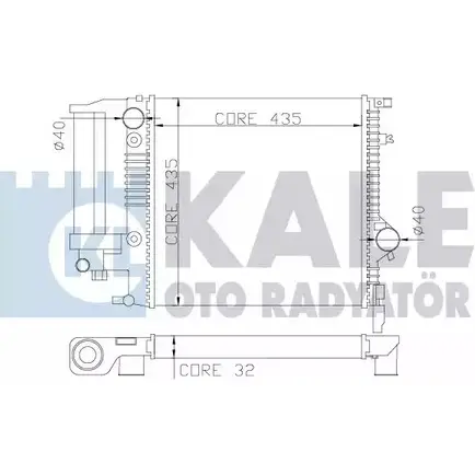Радиатор охлаждения двигателя KALE OTO RADYATOR 1Z3 6X 3139340 32NLODW 349100 изображение 0