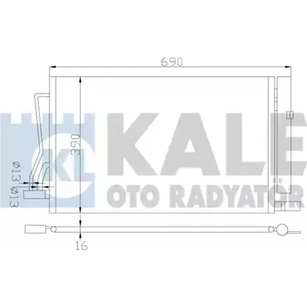 Радиатор охлаждения двигателя KALE OTO RADYATOR U3AJSJW 3139345 349600 Q0RK S8N изображение 0