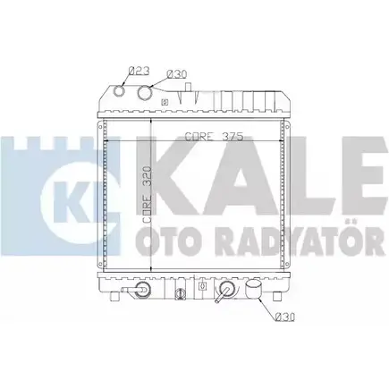 Радиатор охлаждения двигателя KALE OTO RADYATOR 9OSLH1D 3139349 6 VAODTC 350000 изображение 0