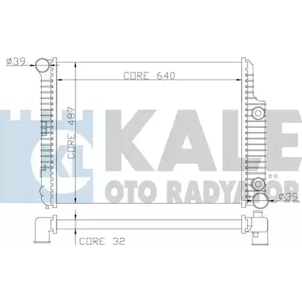 Радиатор охлаждения двигателя KALE OTO RADYATOR 352000 3QSU7 O 8311RL0 3139367 изображение 0